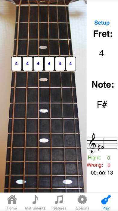 Guitar Fretboard Addict Schermata dell'app #3
