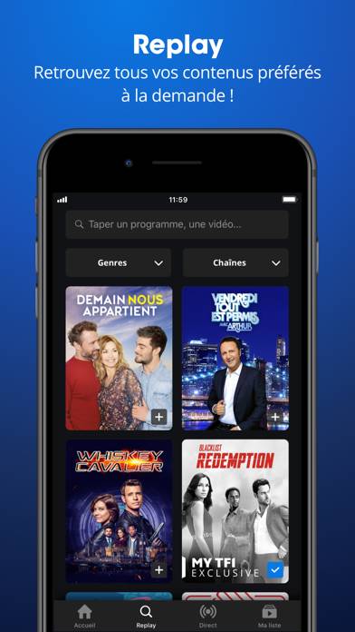 TF1 plus • Streaming, TV en Direct Capture d'écran de l'application #2