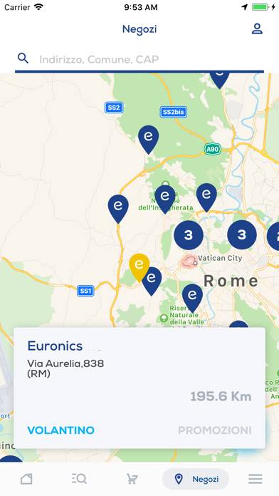 Euronics Schermata dell'app