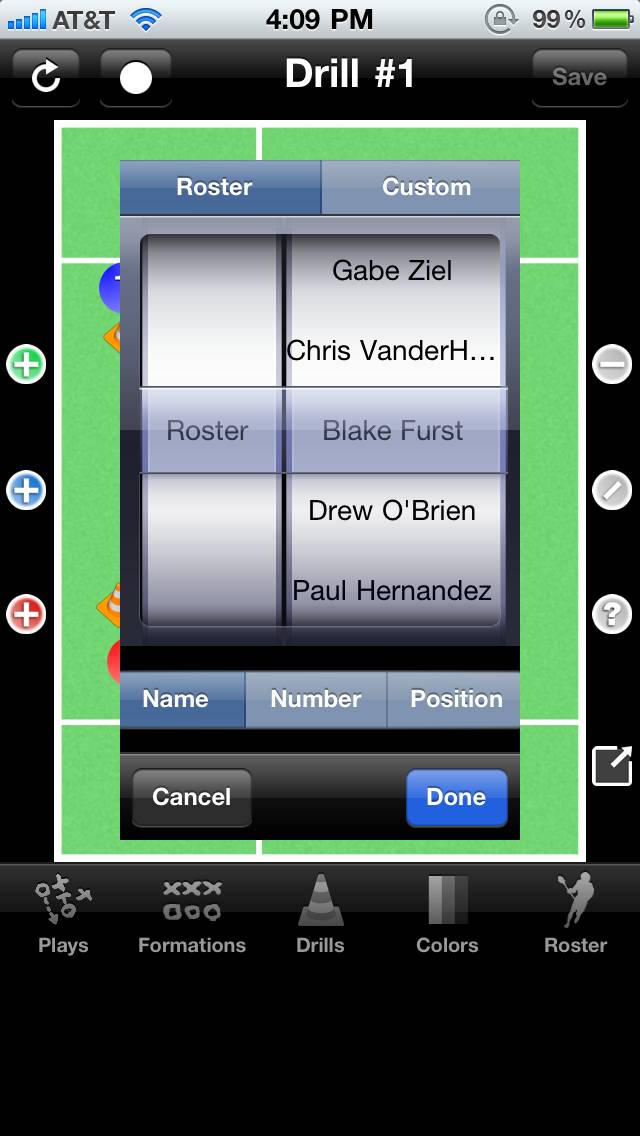 Lacrosse Coach Pro App screenshot