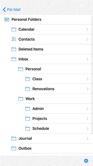 Pst Mail App screenshot