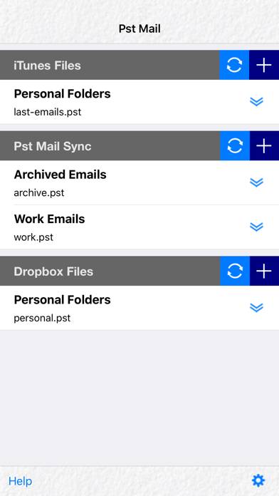 Pst Mail App screenshot