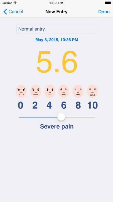 Pain Scale Captura de pantalla de la aplicación #1
