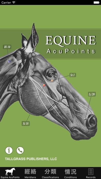 Equine AcuPoints App skärmdump #1