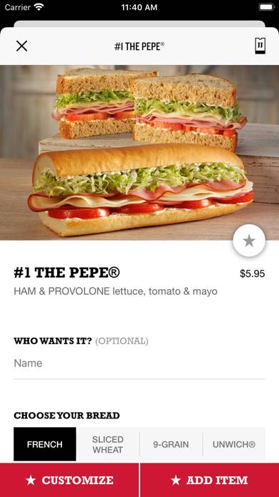 Jimmy John’s Sandwiches App screenshot #5