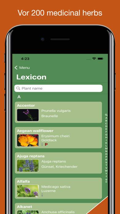 Medicinal Herbs Lexicon App screenshot #4