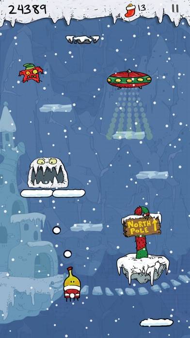 Doodle Jump Christmas PLUS Schermata dell'app #1