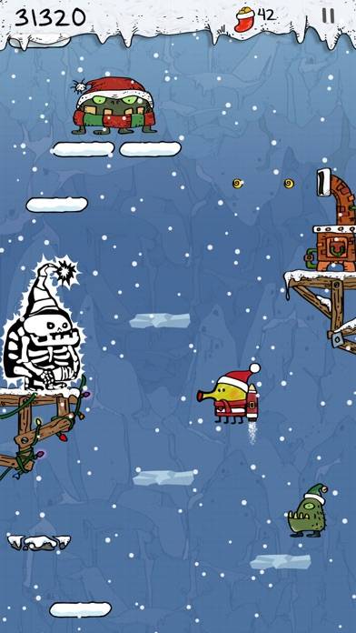 Doodle Jump Christmas PLUS Captura de pantalla de la aplicación #2