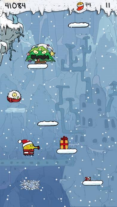 Doodle Jump Christmas PLUS Captura de pantalla de la aplicación #3