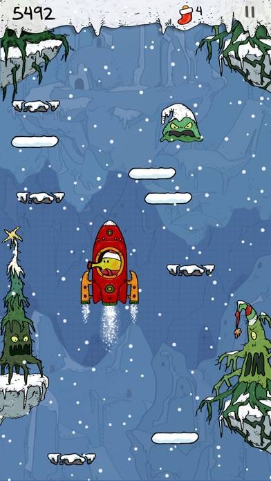 Doodle Jump Christmas PLUS Captura de pantalla de la aplicación #4