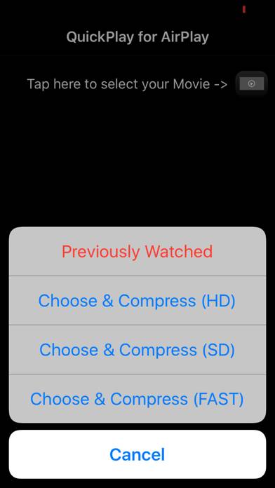 AirPlay Rápido - Para ver tus videos desde iPhone Bildschirmfoto