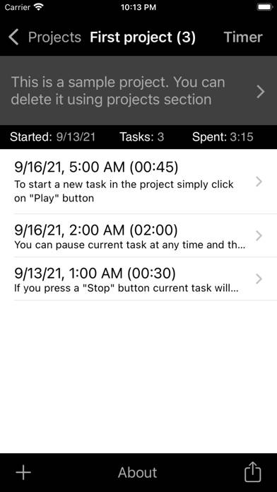 Task Tracker Utility Schermata dell'app