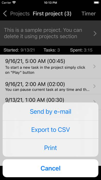 Task Tracker Utility Schermata dell'app
