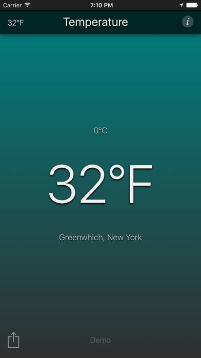 Temperature App App screenshot #1