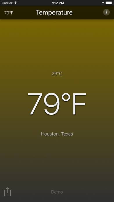 Temperature App Скриншот приложения #2