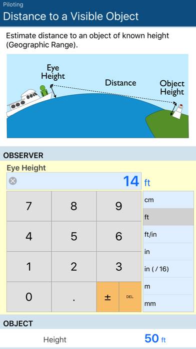 Boating Calcs Schermata dell'app