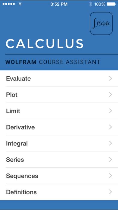 Wolfram Calculus Course Assistant Captura de pantalla de la aplicación #1