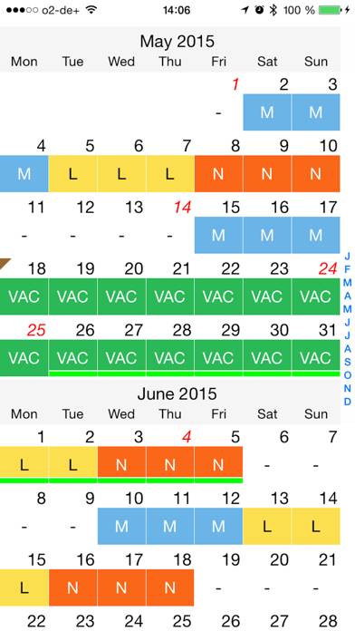 Shift calendar pro Captura de pantalla de la aplicación #2