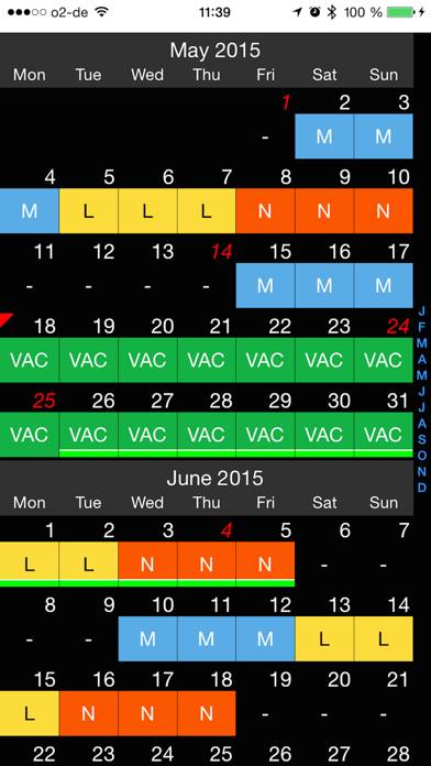 Shift calendar pro Capture d'écran de l'application #3