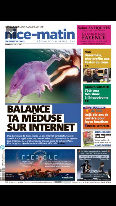 Nice-Matin Numérique App screenshot