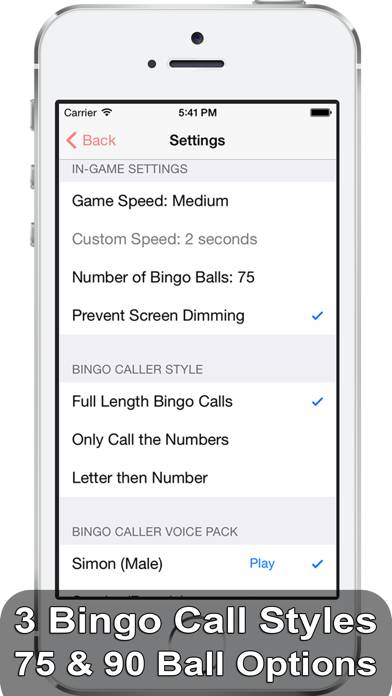 IBingo Caller App skärmdump #2
