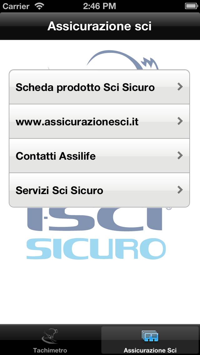 ISciSicuro Schermata dell'app