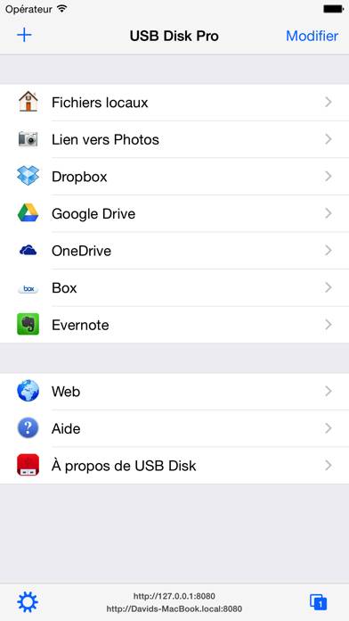 USB Disk Pro for iPhone Capture d'écran de l'application #1