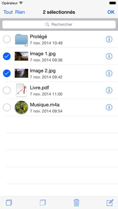 USB Disk Pro pour iPhone Capture d'écran de l'application