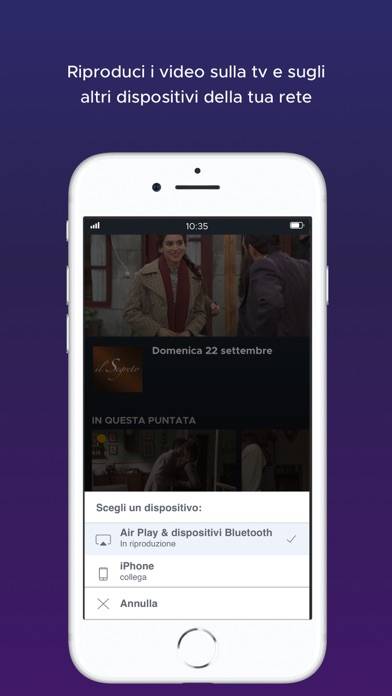 Mediaset Infinity Schermata dell'app