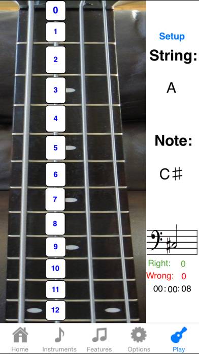 Bass Fretboard Addict captura de pantalla