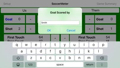 SoccerMeter App-Screenshot