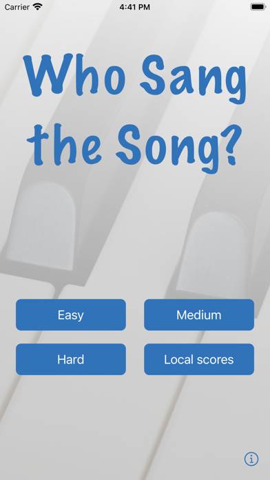 Who Sang the Song? Captura de pantalla de la aplicación #3