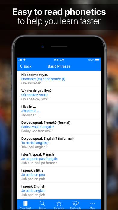 SpeakEasy French Pro Скриншот приложения #2