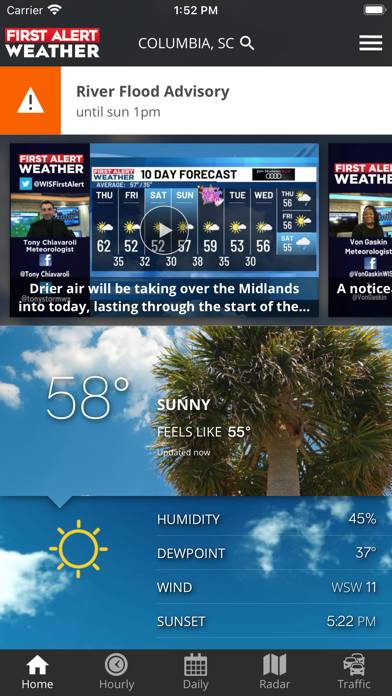 WIS News 10 FirstAlert Weather screenshot