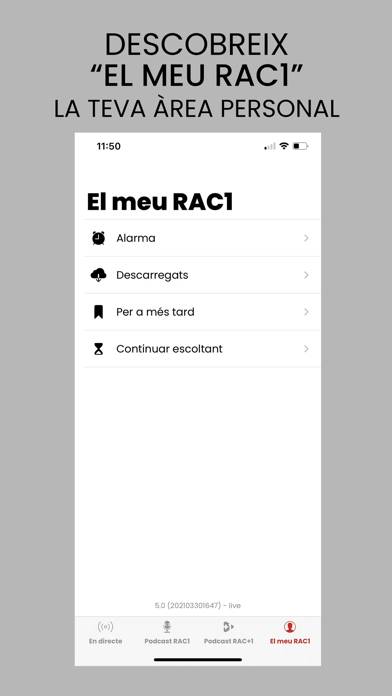 RAC1 Oficial Captura de pantalla de la aplicación #5