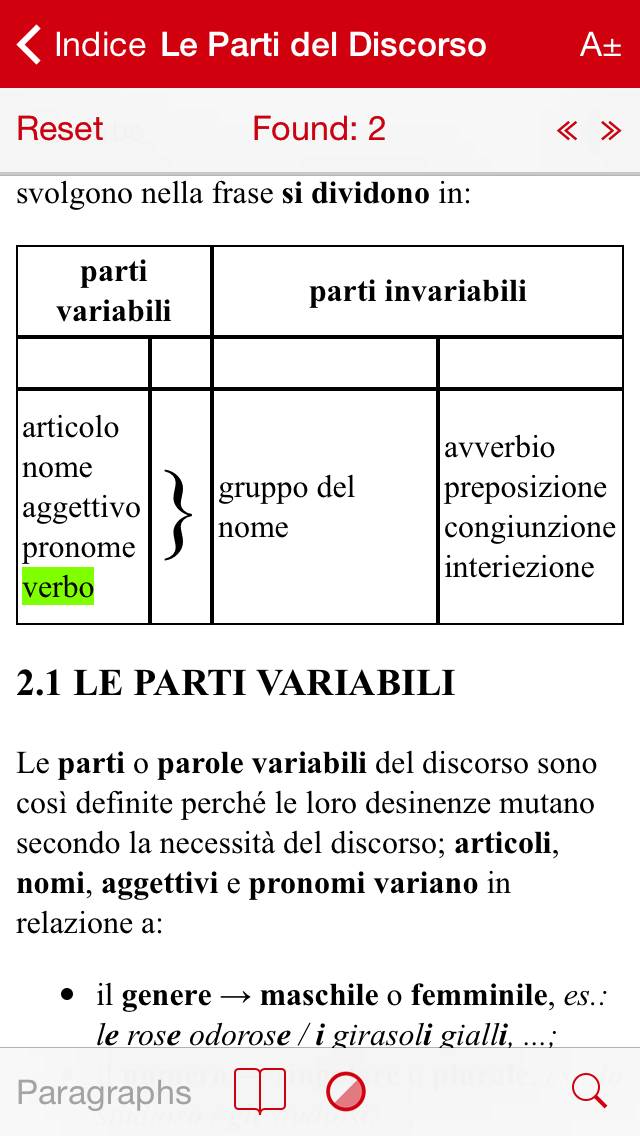 Grammatica Italiana App screenshot #4