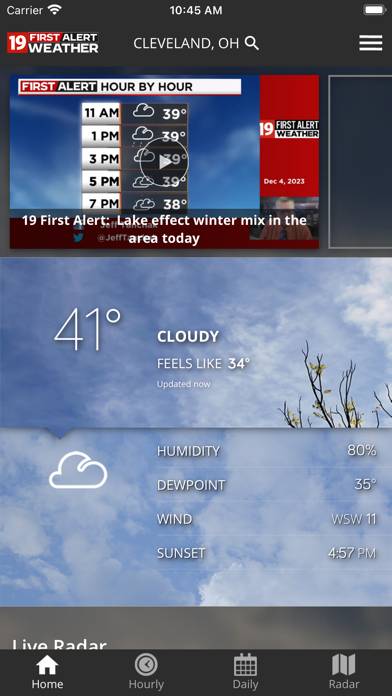 Cleveland19 FirstAlert Weather App screenshot #1