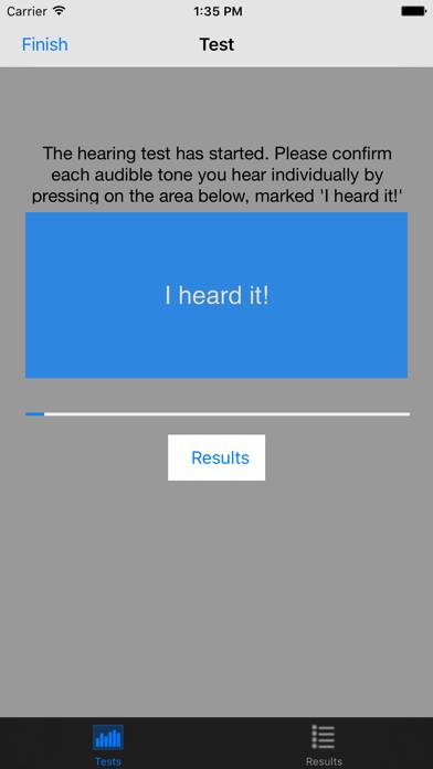 HearingTest4All Schermata dell'app #3