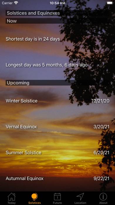 Sunset and Sunrise Times App screenshot #2