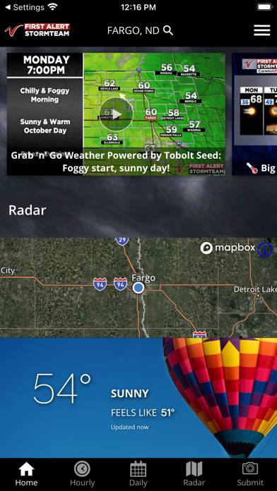 VNL Weather App screenshot