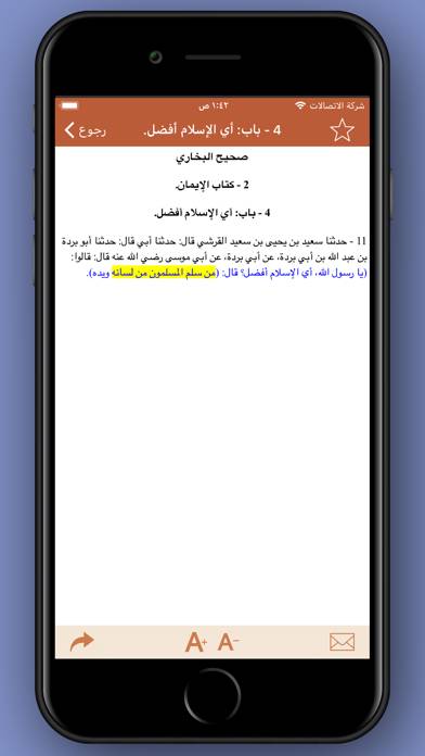 صحيح البخاري و مسلم Uygulama ekran görüntüsü #5