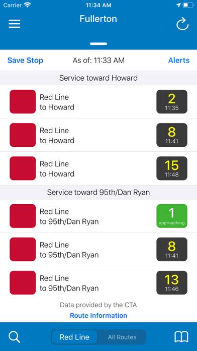 Transit Stop: CTA Tracker. App screenshot #4