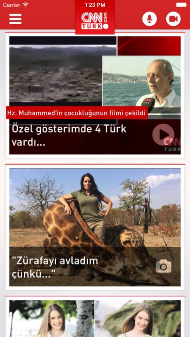 CNN Türk for iPhone Uygulama ekran görüntüsü #1