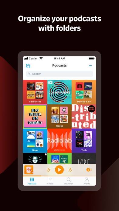 Pocket Casts: Podcast Player Captura de pantalla de la aplicación #3