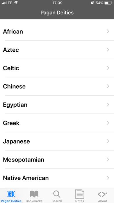 Pagan Deities App screenshot