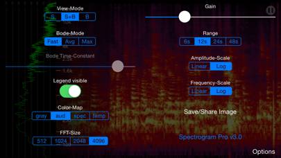 Spectrogram Pro (with super-smooth 60Hz update) Schermata dell'app #3