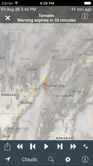 NOAA Radar US Captura de pantalla de la aplicación