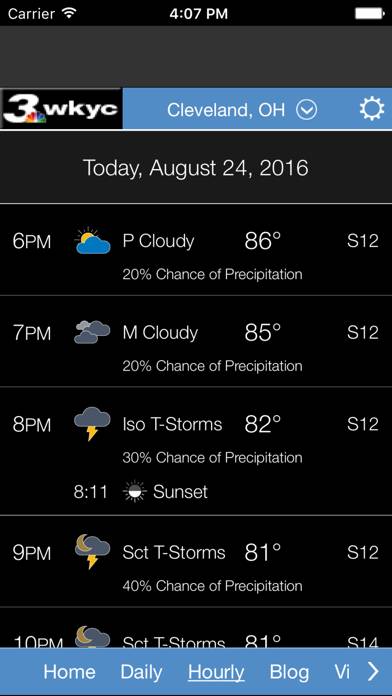 WKYC Weather App screenshot