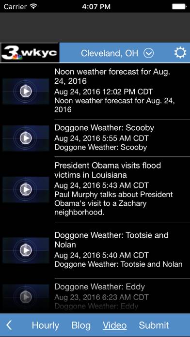 WKYC Weather App screenshot