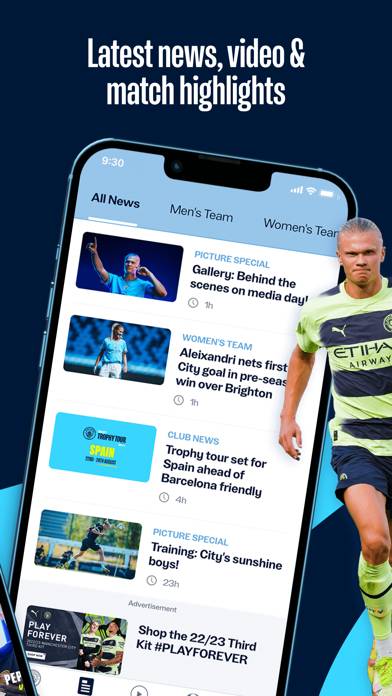 Manchester City Official App Captura de pantalla de la aplicación #2